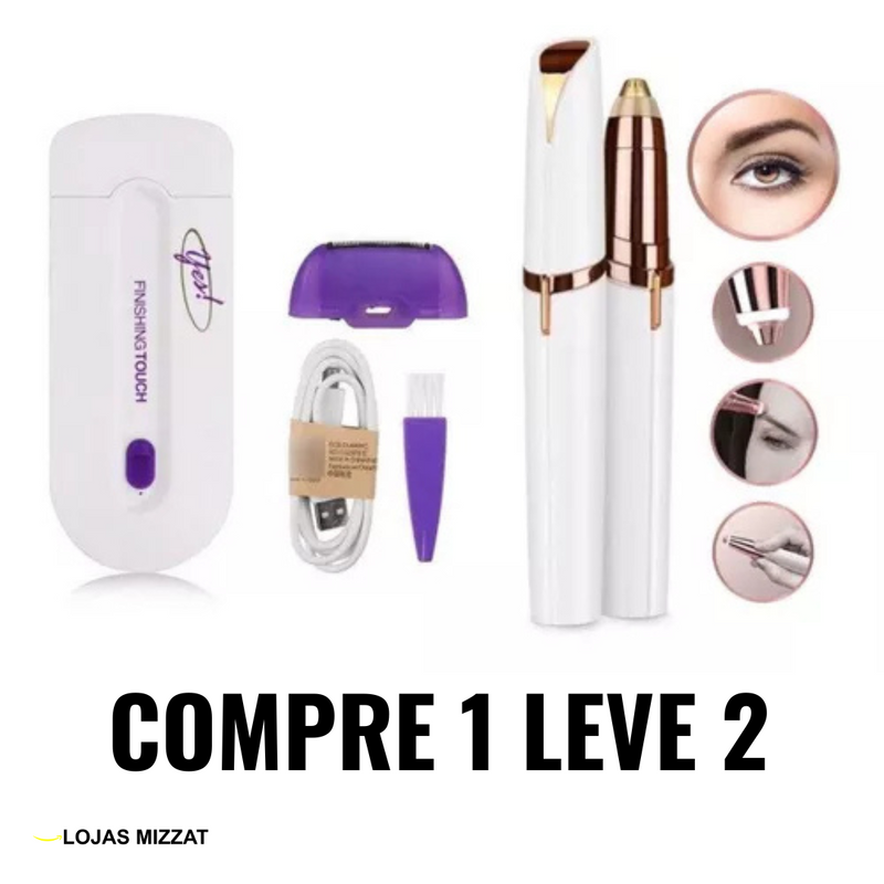 [PROMOÇÃO DE NATAL - Compre 1 Leve 2 ] Kit Beleza - Depiladoras Facial & Corporal + Sobrancelha ®